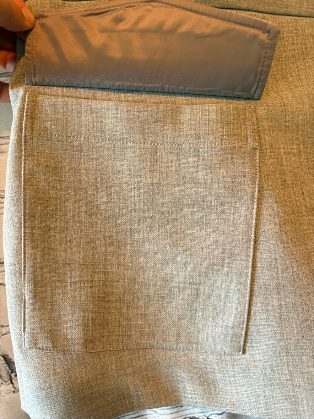 Aritzia Babaton Happy Hour Skirt Size 2 Wrap Mini Asymmetrical Cargo - Picture 4 of 15